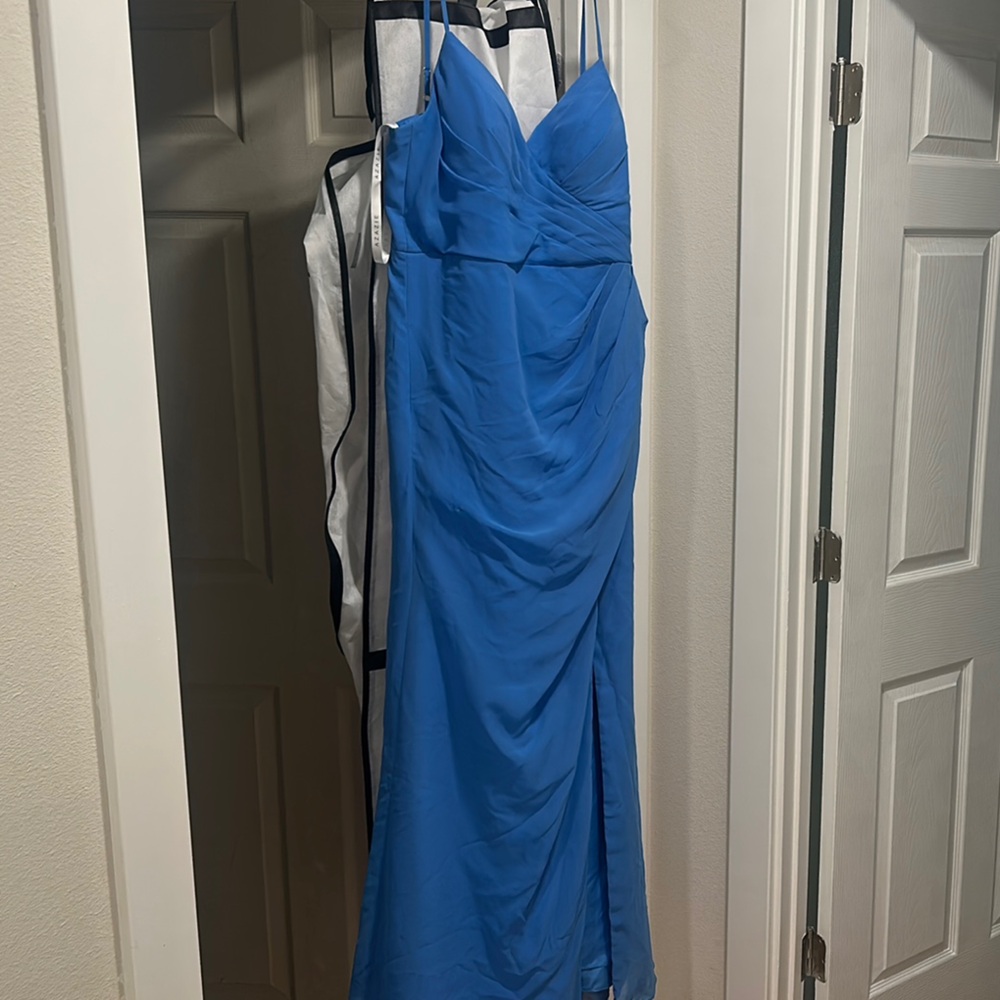 Elegant Azazie Blue Maci Dress